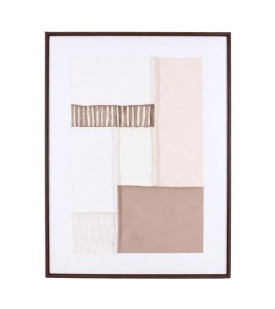 TOILE PEINTE A LA MAIN CALYROS MOTIFS RELIEF 60X80CM