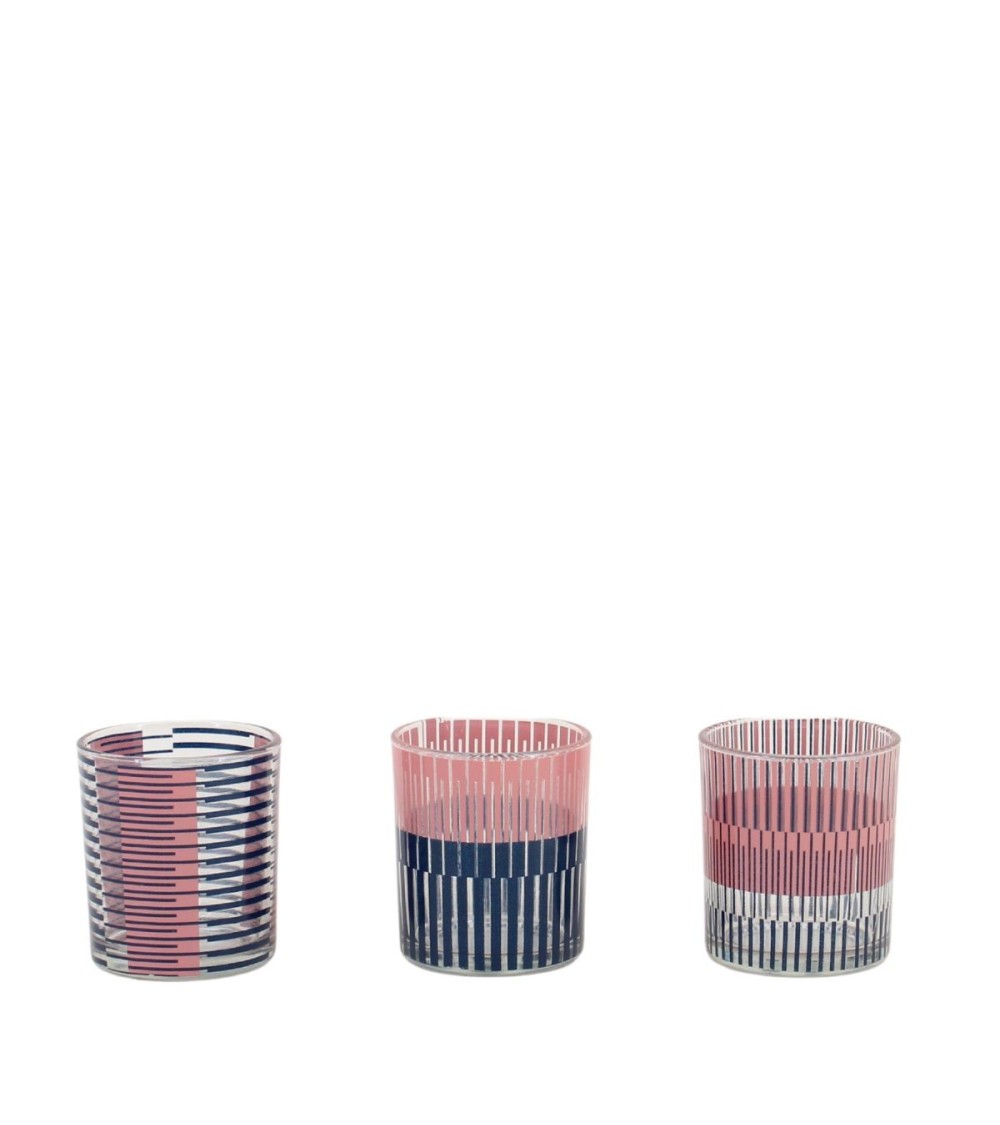 LOT DE 3 PHOTOPHORES DJODY DIA 7 CM HT 7.8 CM