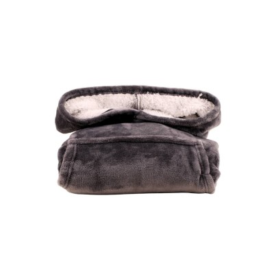 PLAID SWEATSHIRT A CAPUCHE GRIS