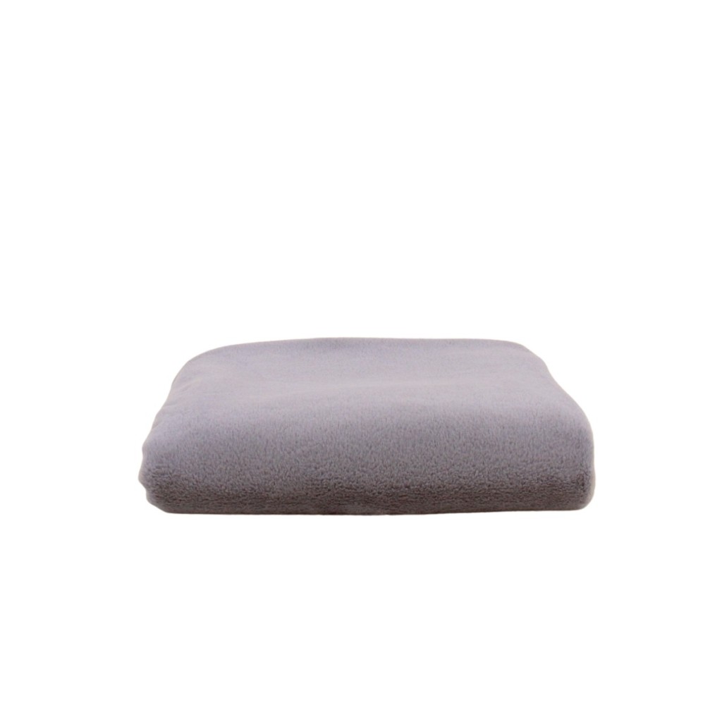 PLAID ESTEBE FAUSSE FOURRURE GRIS CLAIR