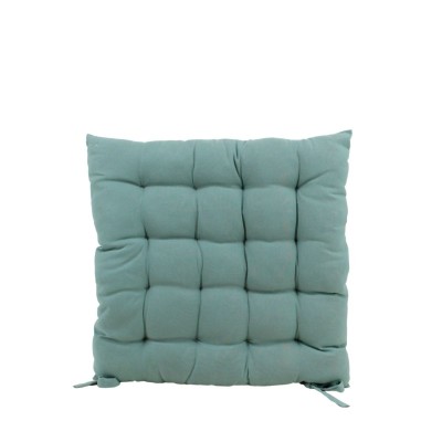 GALETTE CHAISE COTON ASS VERT/BEIGE 40X40CM