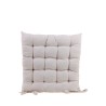 GALETTE CHAISE COTON ASS VERT/BEIGE 40X40CM