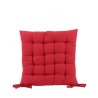 GALETTE CHAISE COTON ASS ROUGE/ GRIS 40X40CM