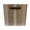 PANIER CUBE TISSAGE PAPIER 31X31X31CM