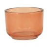 PHOTOPHORE VERRE AMBRE D10X7,5CM