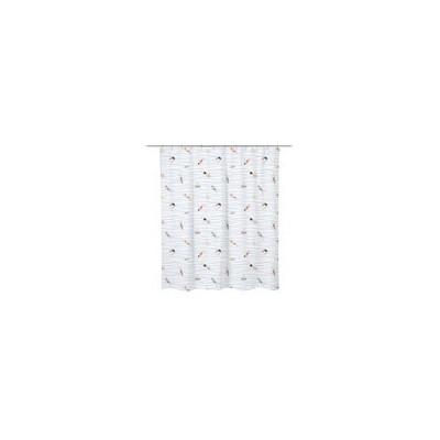 RIDEAU DOUCHE  POLYESTER NAGEURS 180X200CM