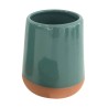 GOBELET CERAMIQUE VERT & TERRACOTTA