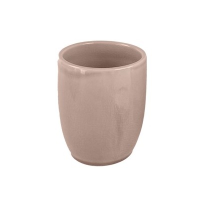 GOBELET CERAMIQUE  ROSE EFFET CRACKLE