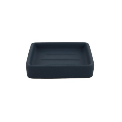 PORTE SAVON CARRE CERAMIQUE BLEU