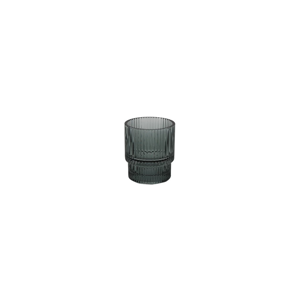 GOBELET  VERRE STRIE