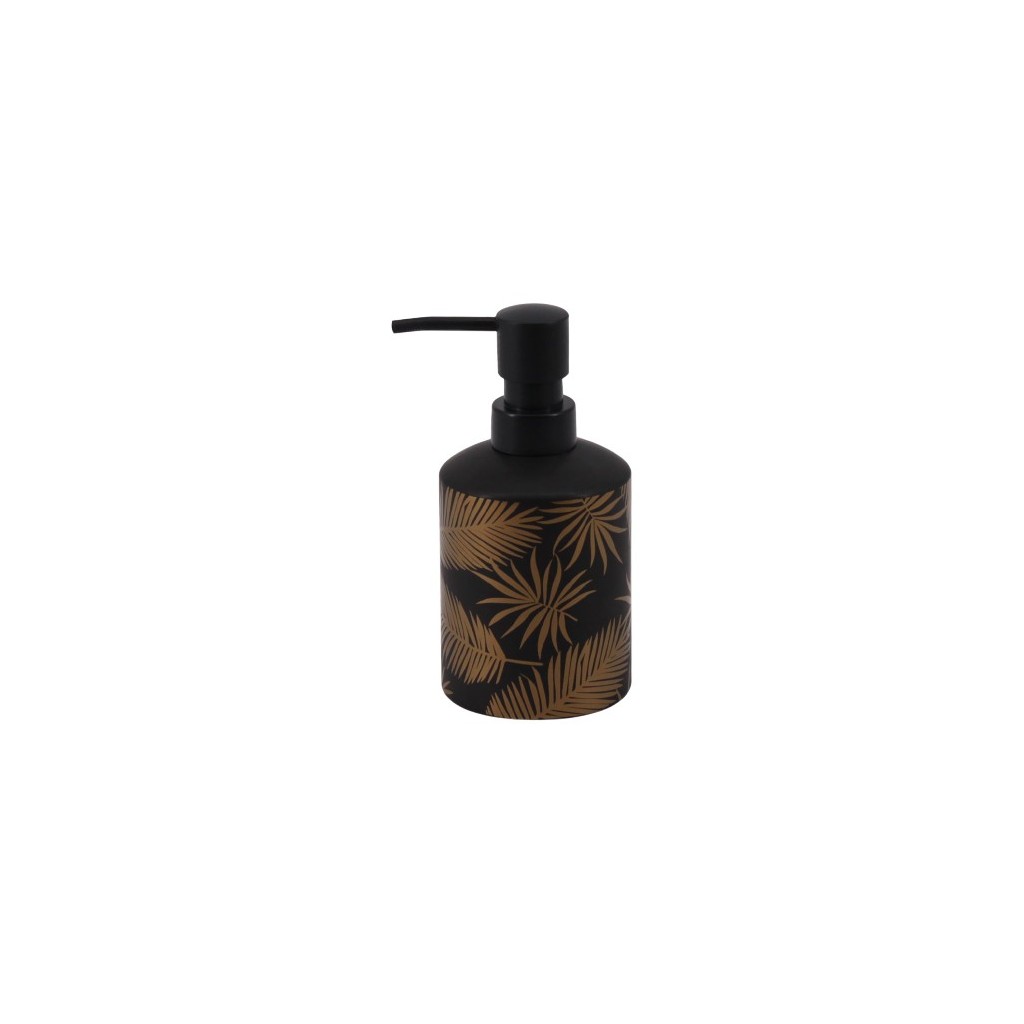 DISTRIBUTEUR SAVON DOLOMITE  NOIR ET OR