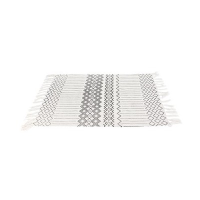 TAPIS DE BAIN COTON MOTIFS GEOM 50X80CM