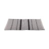 TAPIS DE BAIN COTON RAYE GRIS 50X80CM