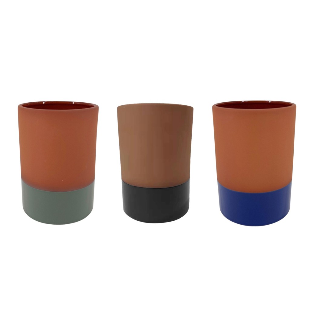 VASE TERRRACOTTA MIX COULEUR HT 17 DIA 12,1 CM