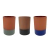 VASE TERRRACOTTA MIX COULEUR HT 17 DIA 12,1 CM
