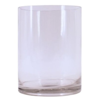 VASE CYLINDRIQUE VERRE TRANSP. 15X20CM