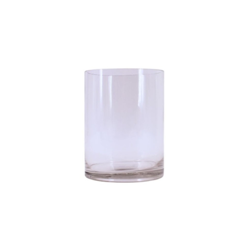 VASE CYLINDRIQUE VERRE TRANSP. 15X20CM