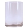 VASE CYLINDRIQUE VERRE TRANSP. 15X20CM