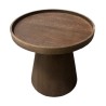 TABLE BOUT DE CANAPE D.38 PIED CONIQUE PLACAGE FRENE