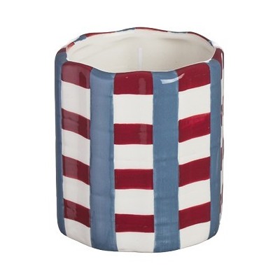 BOUGIE PARFUMEE CERAMIQUE DAMIER 8X 9 CM