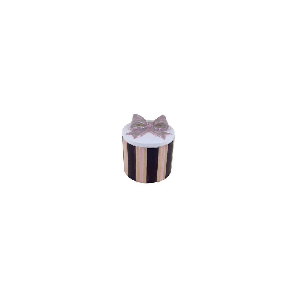 BOITE DECO CERAMIQUE COUV.NOEUD  14 CM