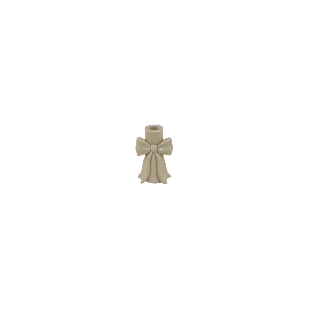 BOUGEOIR CERAMIQUE  NOEUD 12 CM