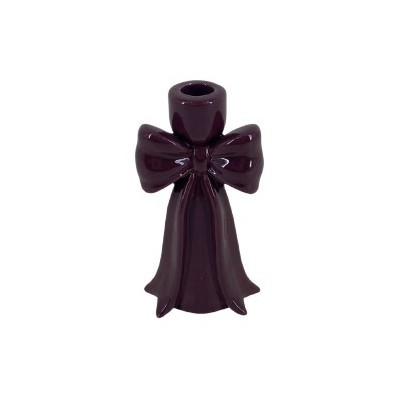 BOUGEOIR CERAMIQUE  NOEUD 17CM