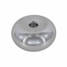 BOUGEOIR CERAMIQUE EFFET CHROME  7,5 CM