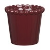 CACHE POT CERAMIQUE PERLES RELIEF 16 CM