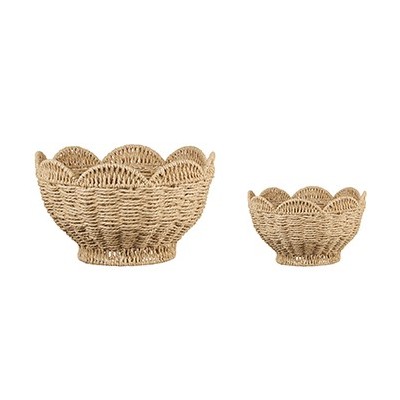 SET 2 PANIERS CORBEILLE FLEUR