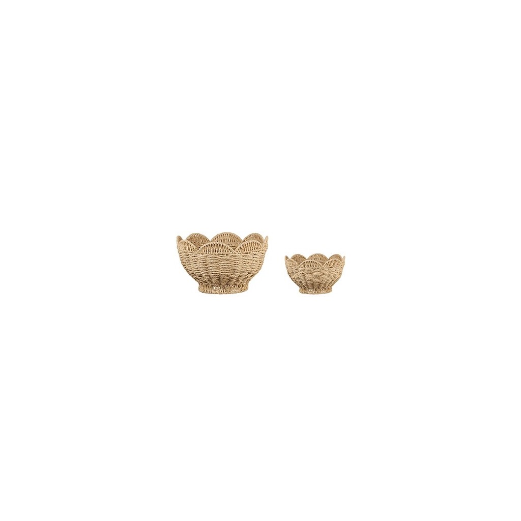 SET 2 PANIERS CORBEILLE FLEUR