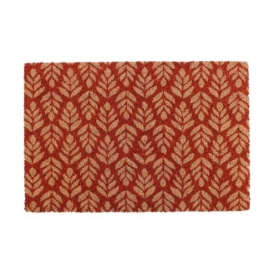 PAILLASSON COCO 40X60CM  IMPRIME  FEUILLAGE GEOM