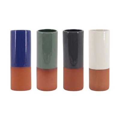 VASE TERRRACOTTA BICOLORE 4 ASS.25CM