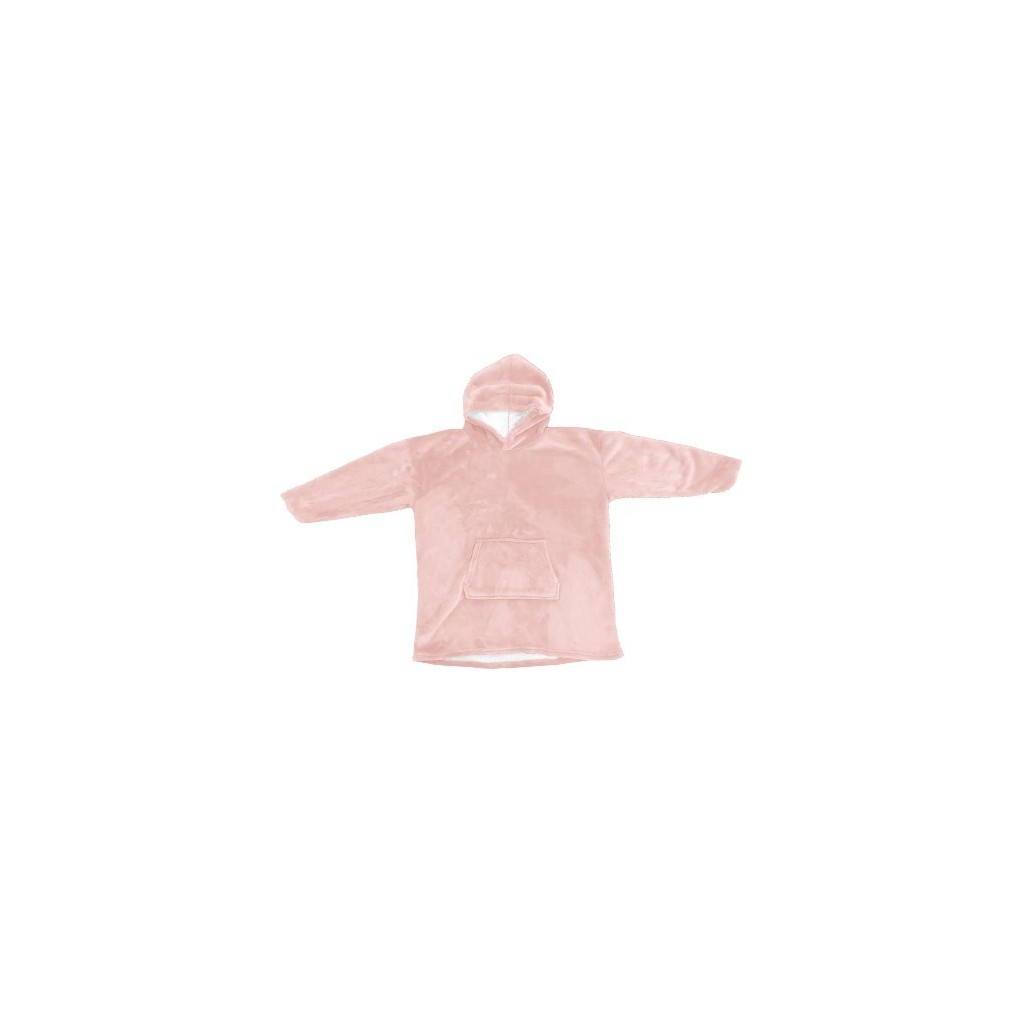 PLAID SWEAT ADULTE A CAPUCHE ROSE