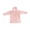 PLAID SWEAT ADULTE A CAPUCHE ROSE