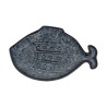 COUPE POISSON EMAILLEE BLEU 23CM