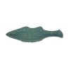 COUPE POISSON EMAILLEE VERTE 47CM