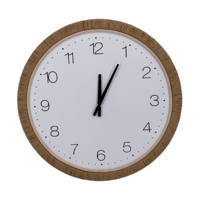 HORLOGE D.54CM CORDE & ROTIN