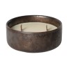 BOUGIE PARF. CERAMIQUE EFFET CUIVRE D16X 6,6 CM
