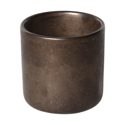 BOUGIE PARF. CERAMIQUE EFFET CUIVRE D10X10 CM