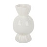 VASE CERAMIQUE EFFET GONFLE FORME BONBON 19CM