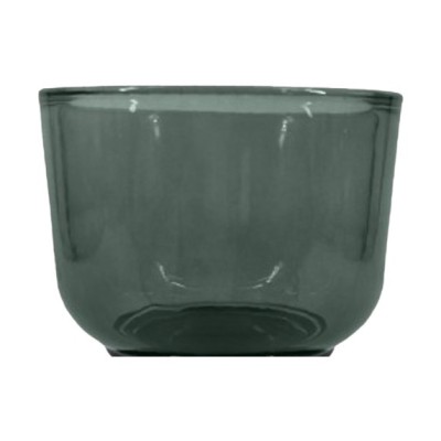 PHOTOPHORE  VERRE  VERT D10X7,5 CM