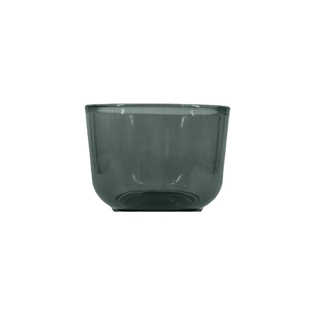 PHOTOPHORE  VERRE  VERT D10X7,5 CM