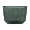 PHOTOPHORE  VERRE  VERT D10X7,5 CM