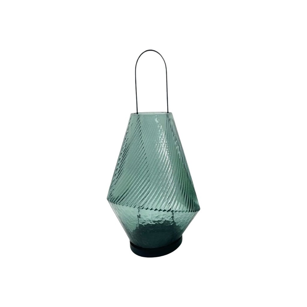 LANTERNE  VERRE 18,5X30 CM