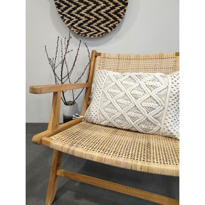 COUSSIN NAEL MACRAME BLANC 40X60CM