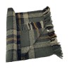 PLAID  TOUCHER DOUX A CARREAUX & POMPONS 130X170CM