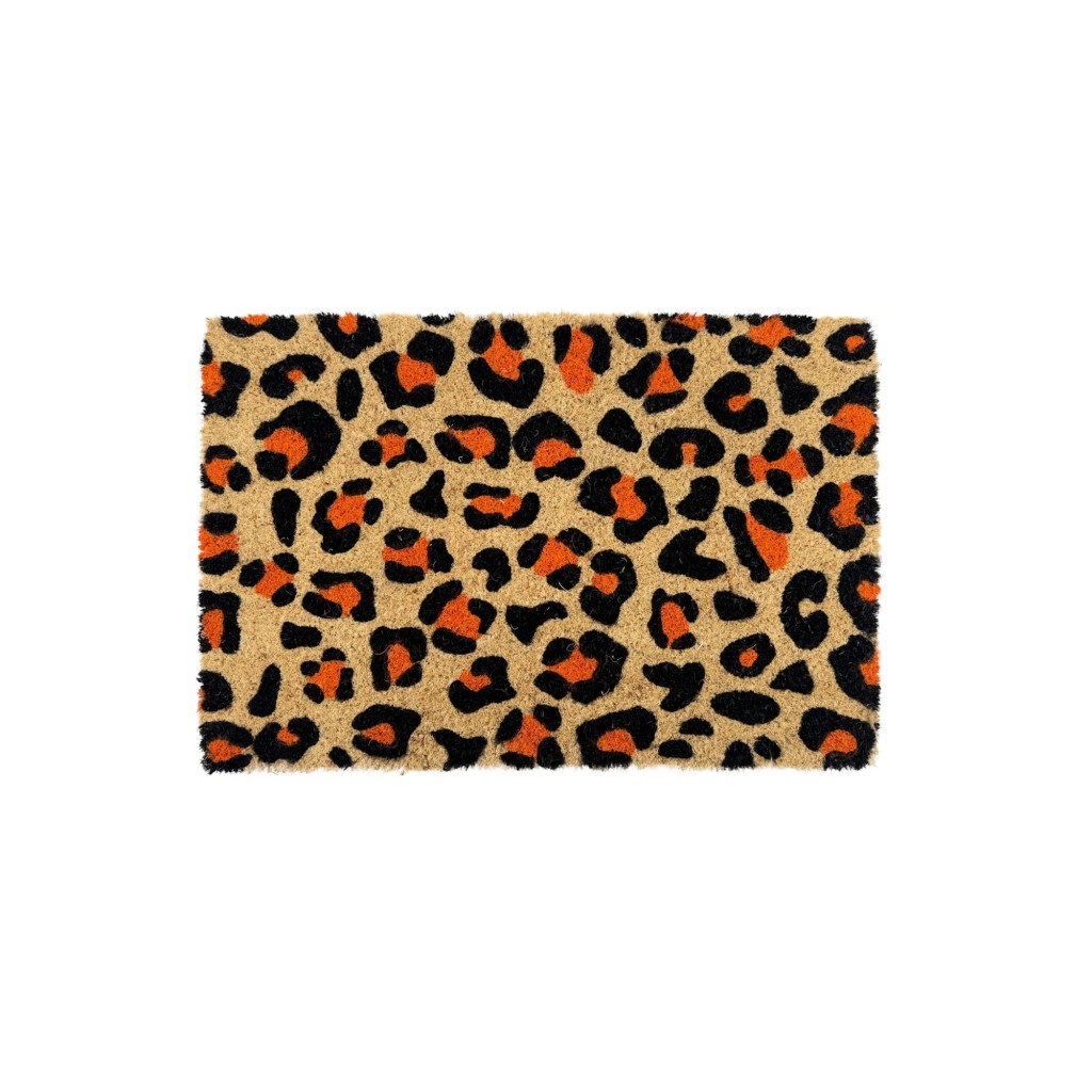 PAILLASSON COCO 40X60CM IMPRIME LEOPARD