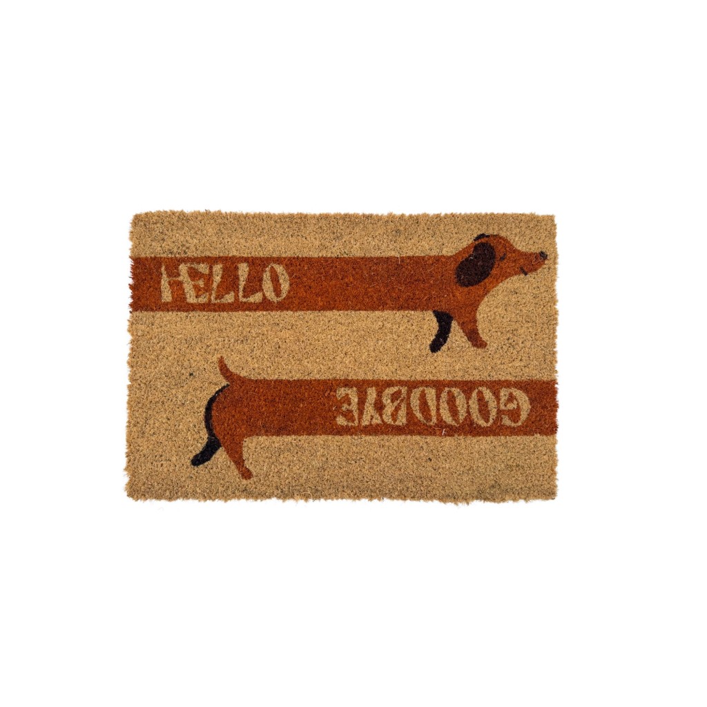 PAILLASSON COCO 40X60CM IMPRIME TECKEL