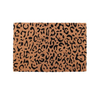 PAILLASSON COCO 40X60CM IMPRIME LEOPARD